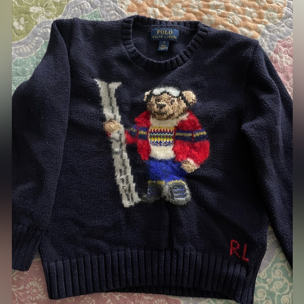 RL boys sweater Size 6. EUC